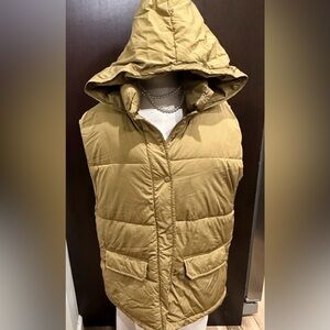 Free People Satin Lined Jacket in Olive